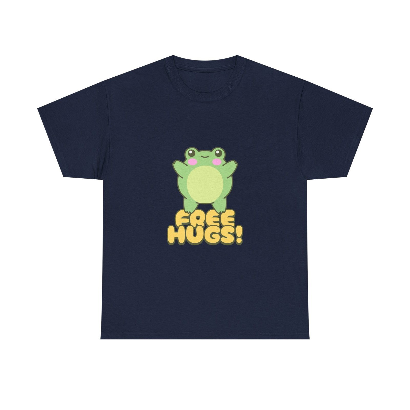 Cute Cartoon Frog Offering Free Hugs Illustration - T-shirt - Image 9