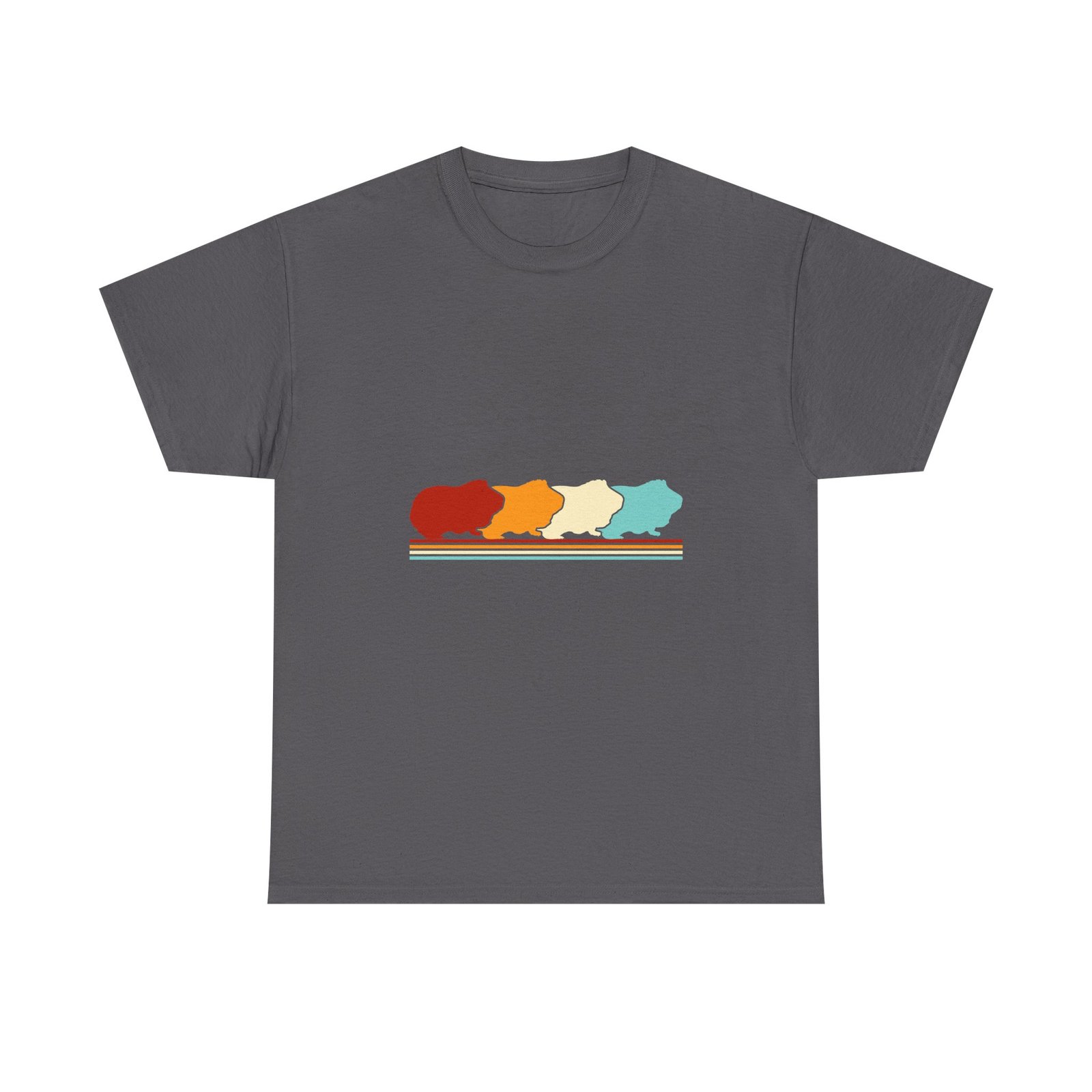 Retro Vintage Style Guinea Pig Animal Lover Illustration - T-shirt - Image 5
