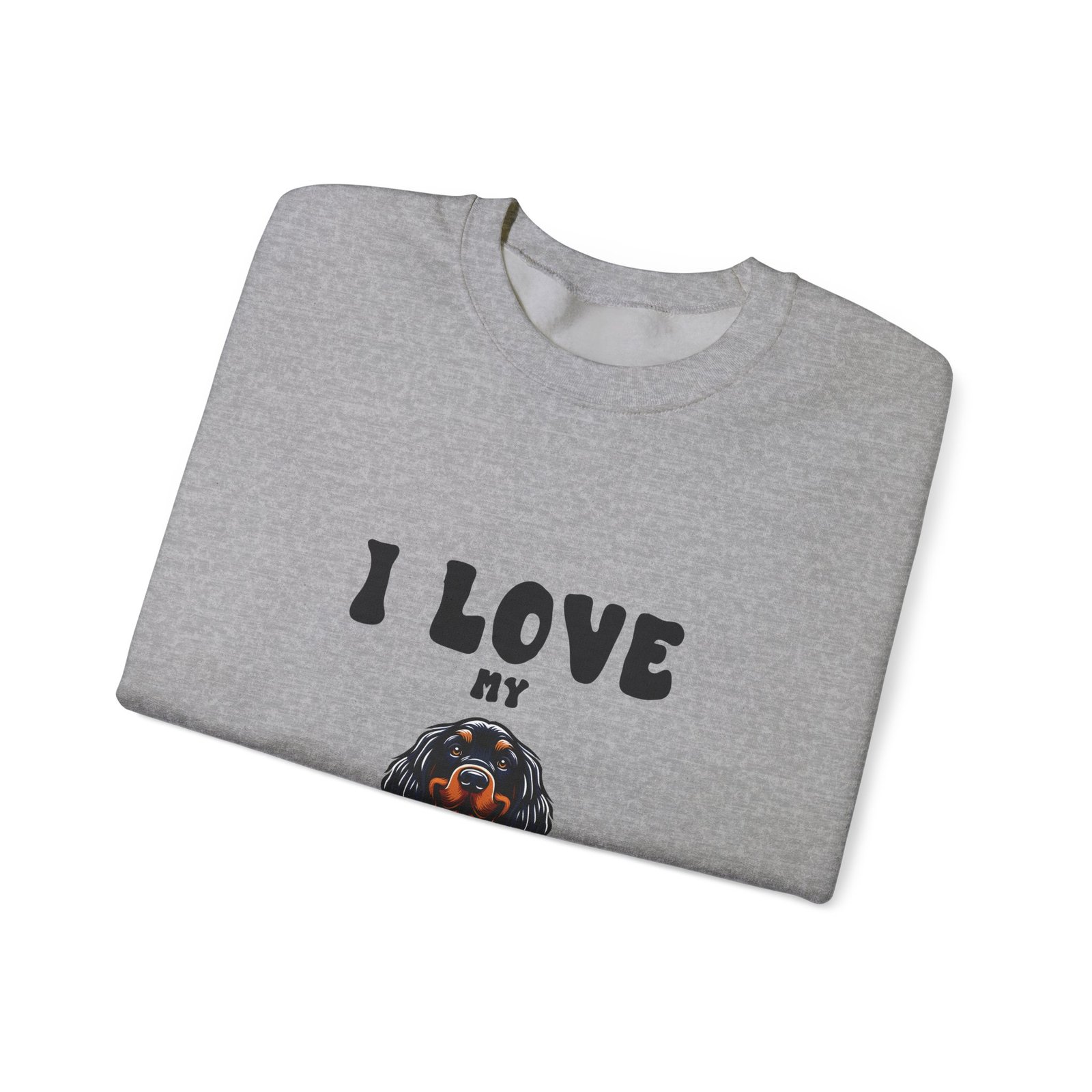 I Love Gordon Setter Heart and Paw Print Design - Sweatshirt - Image 11