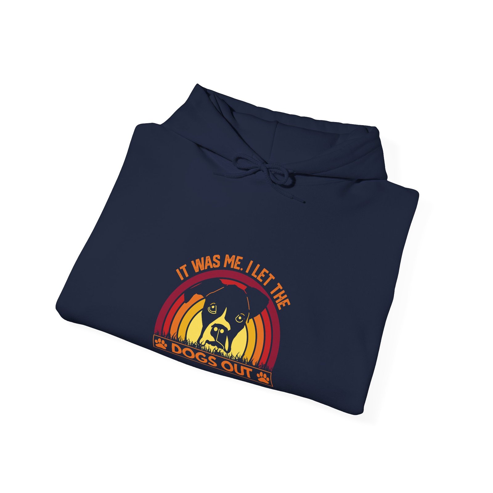 Retro Sunset with Silhouetted Dogs Outdoor Scene - Hoodie - Image 12