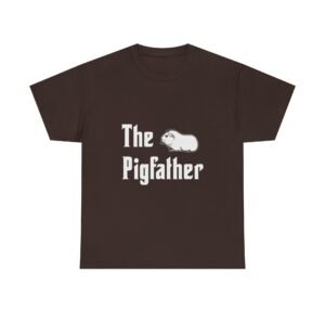 The Pigfather Cartoon Pig Mafia Boss Design - T-shirt