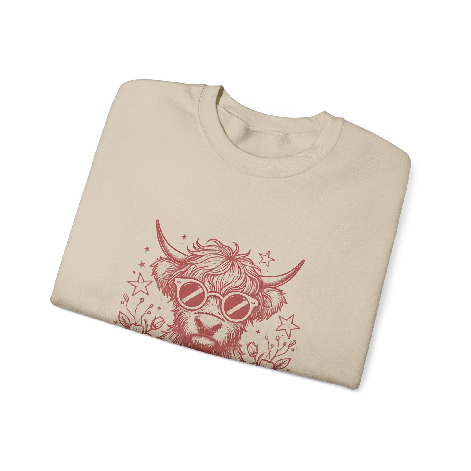 Don’t Be Salty Red Heifer Cow Wearing Cool Sunglasses - Sweatshirt - Image 7