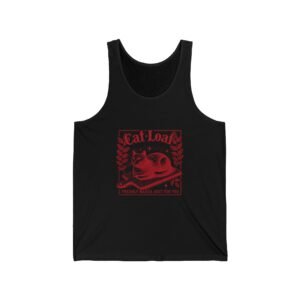 Red Cat Loaf Cute Minimalist Cat Illustration - Tank Top