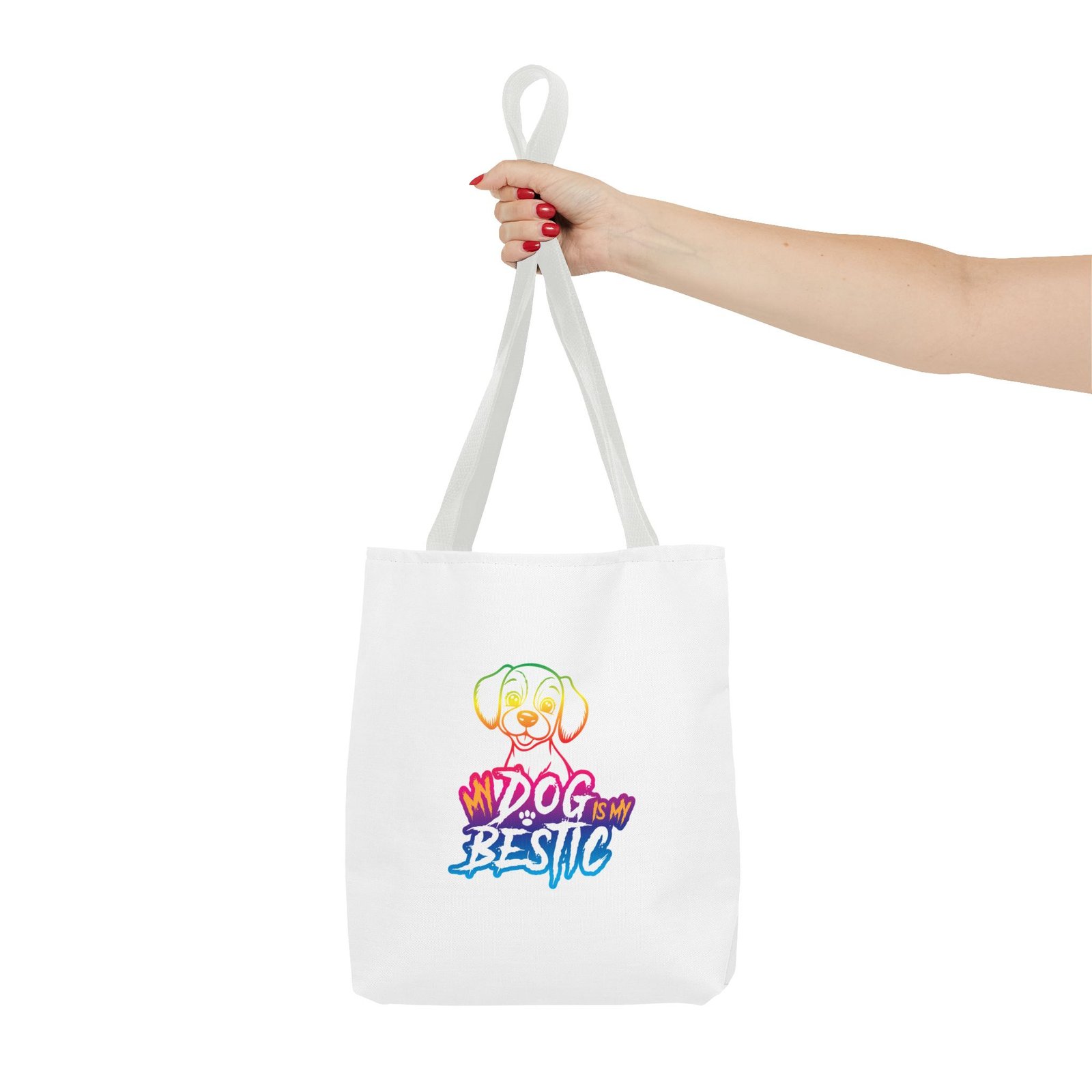 My Dog Is My Bestie Funny and Cute Pet Lover Design - Tote Bag - Image 4