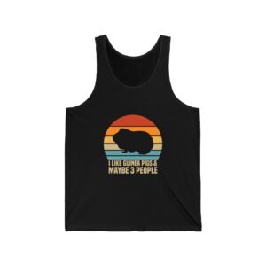 I Like Guinea Pigs And Maybe 3 People Funny Quote Design - Tank Top