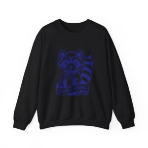 Adorable Blue Raccoon with Playful and Wild Charm - Sweatshirt