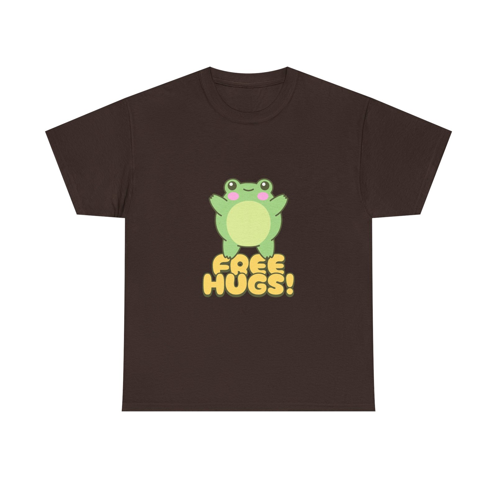 Cute Cartoon Frog Offering Free Hugs Illustration - T-shirt