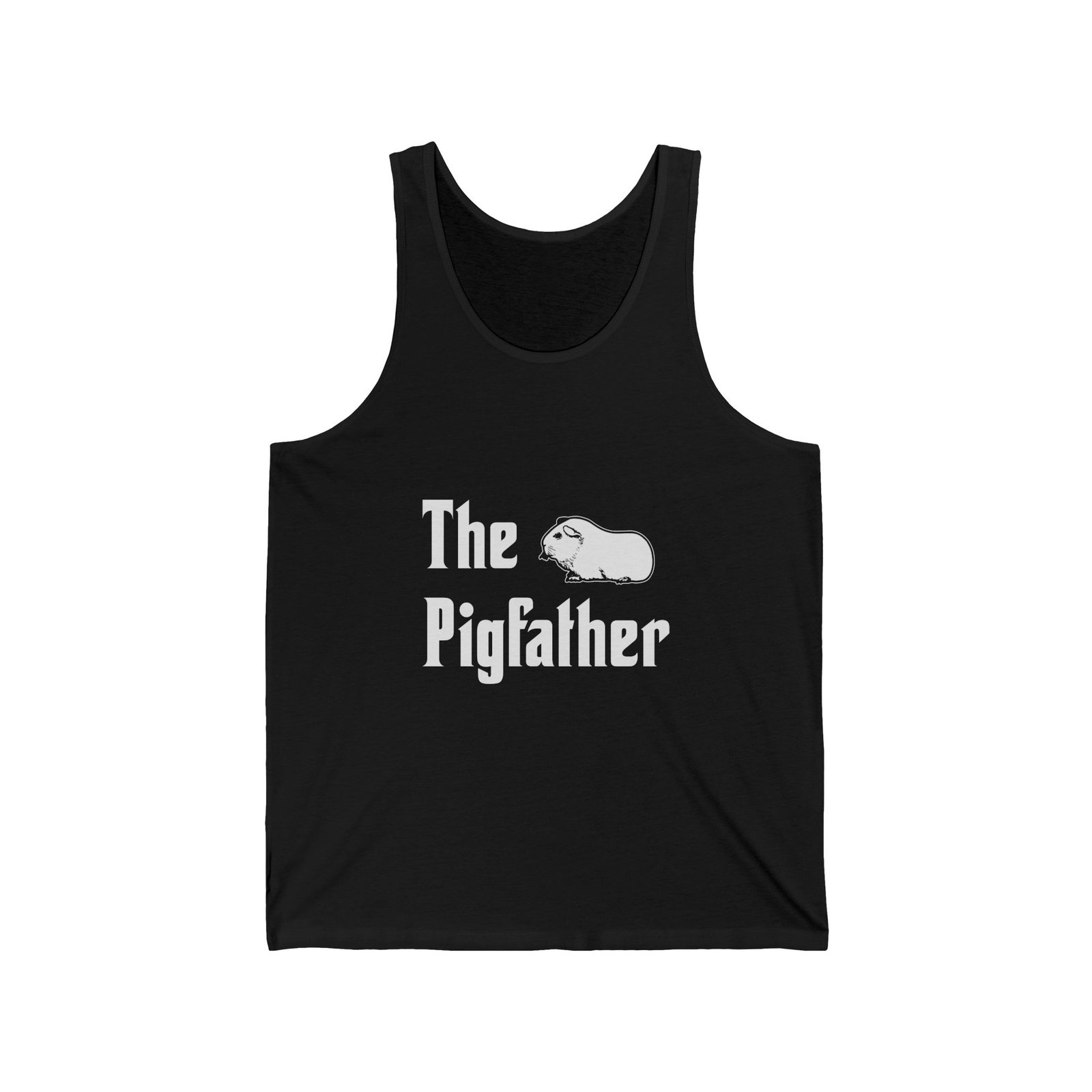 The Pigfather Cartoon Pig Mafia Boss Design - Tank Top