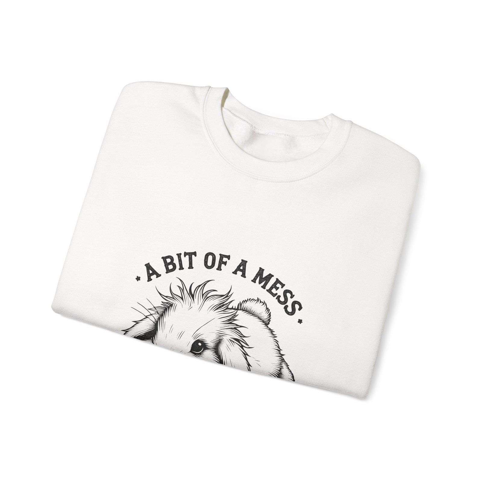 A Bit Of A Mess But Doing My Best Black Rabbit Chilling Design - Sweatshirt - Image 3