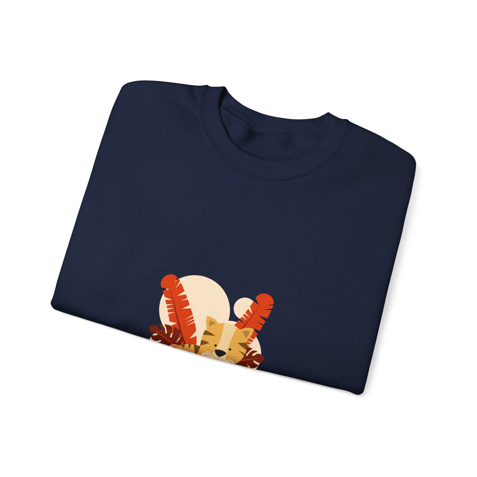 Adorable Little Tiger Cub Illustration with Playful Expression - Sweatshirt - Image 11