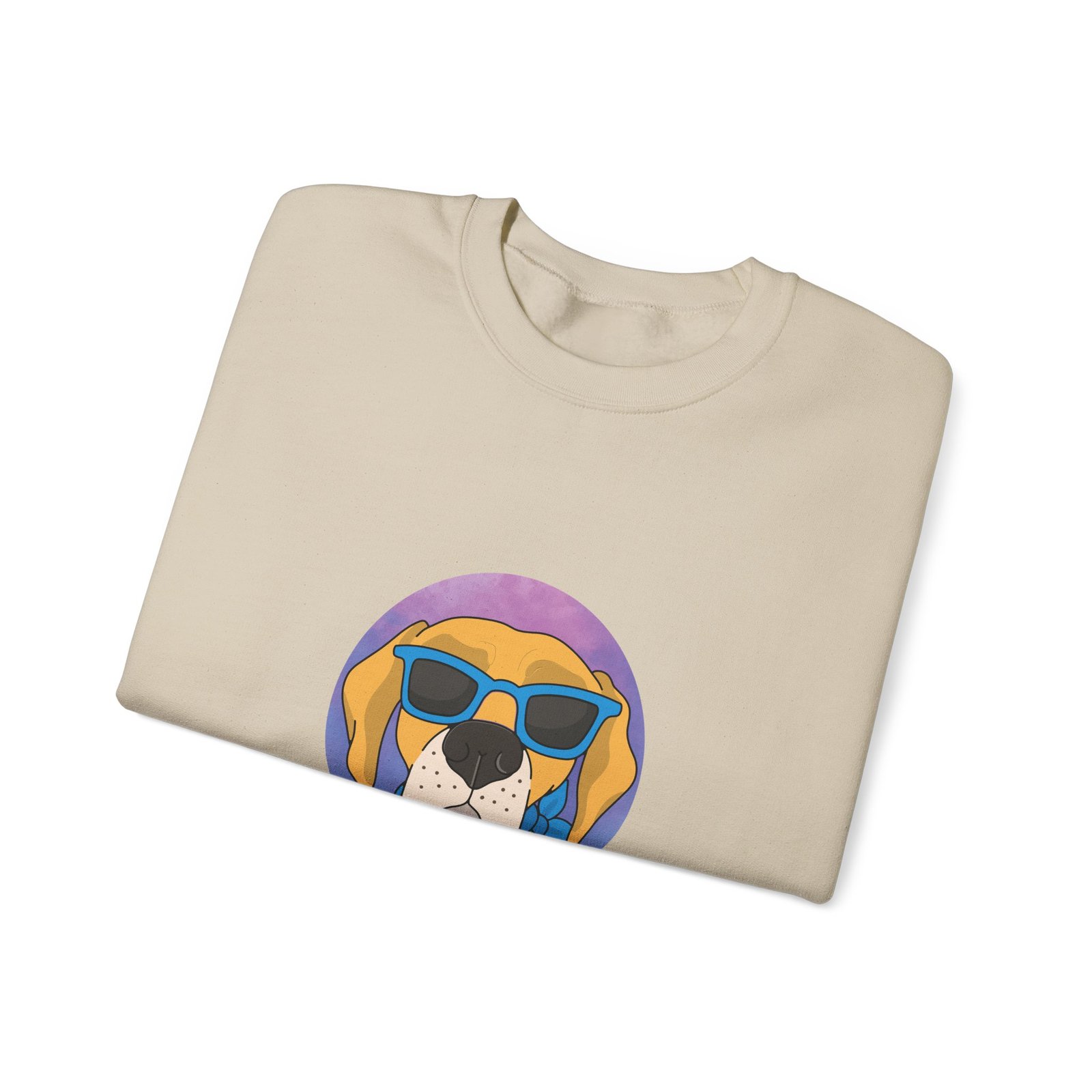 Radical Dog Wearing Cool Sunglasses Graphic Design - Sweatshirt - Image 7