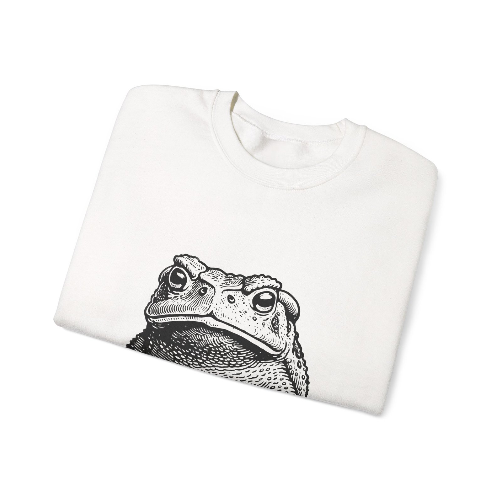 I Toad You So Funny Black Frog Illustration - Sweatshirt - Image 3