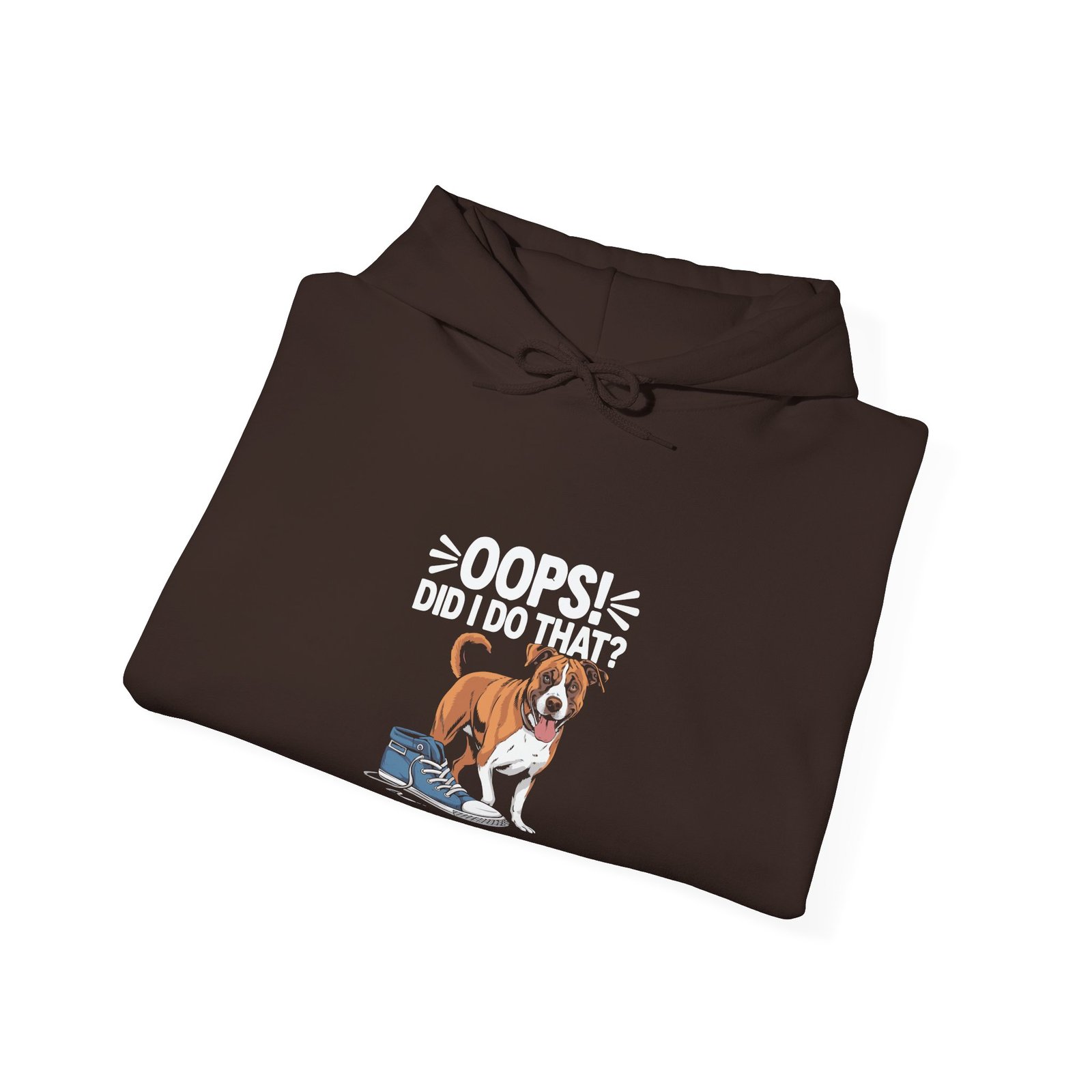 Cute Mischievous Puppy Saying Oops with Playful Expression - Hoodie - Image 8