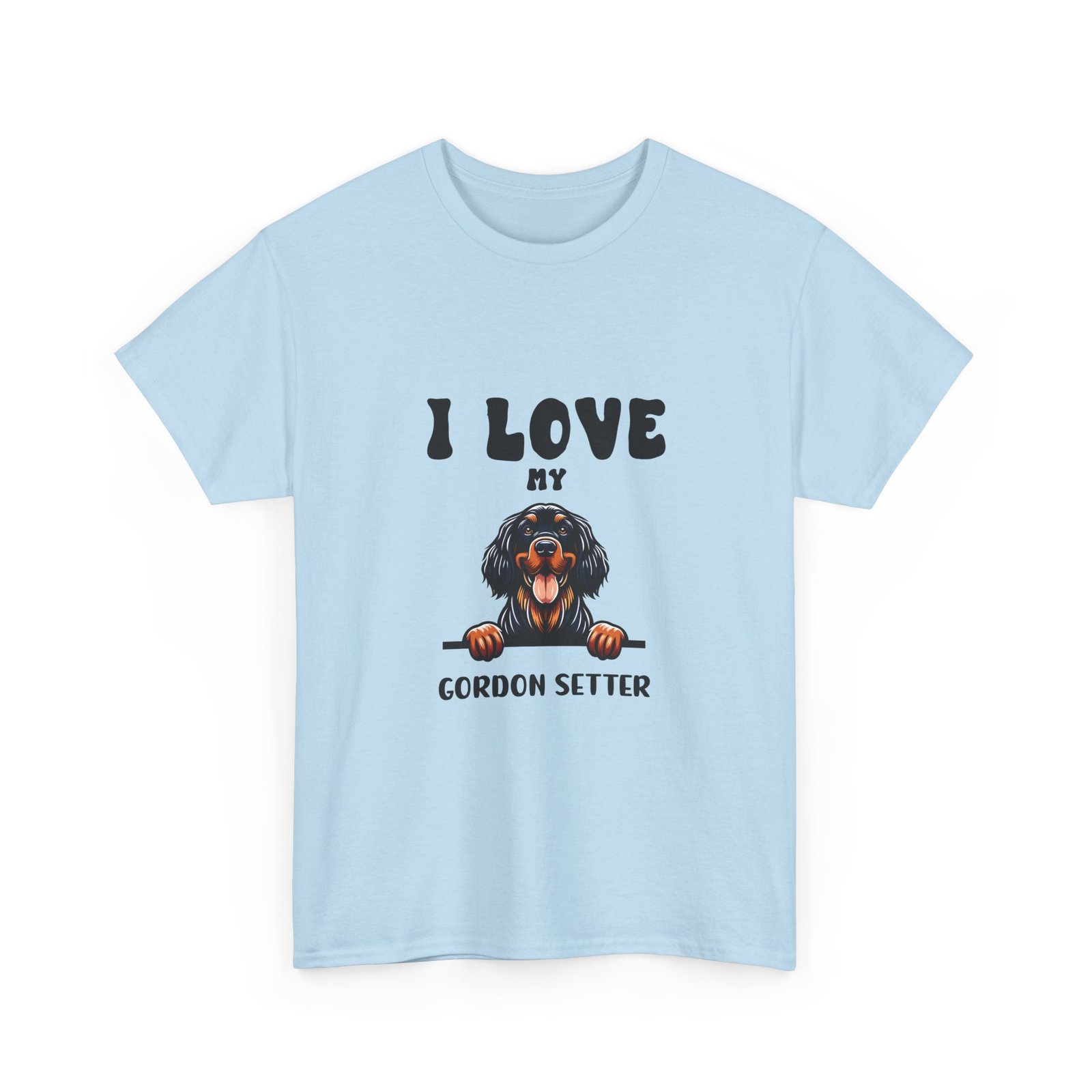 I Love Gordon Setter Heart and Paw Print Design - T-shirt - Image 11