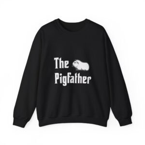The Pigfather Cartoon Pig Mafia Boss Design - Sweatshirt