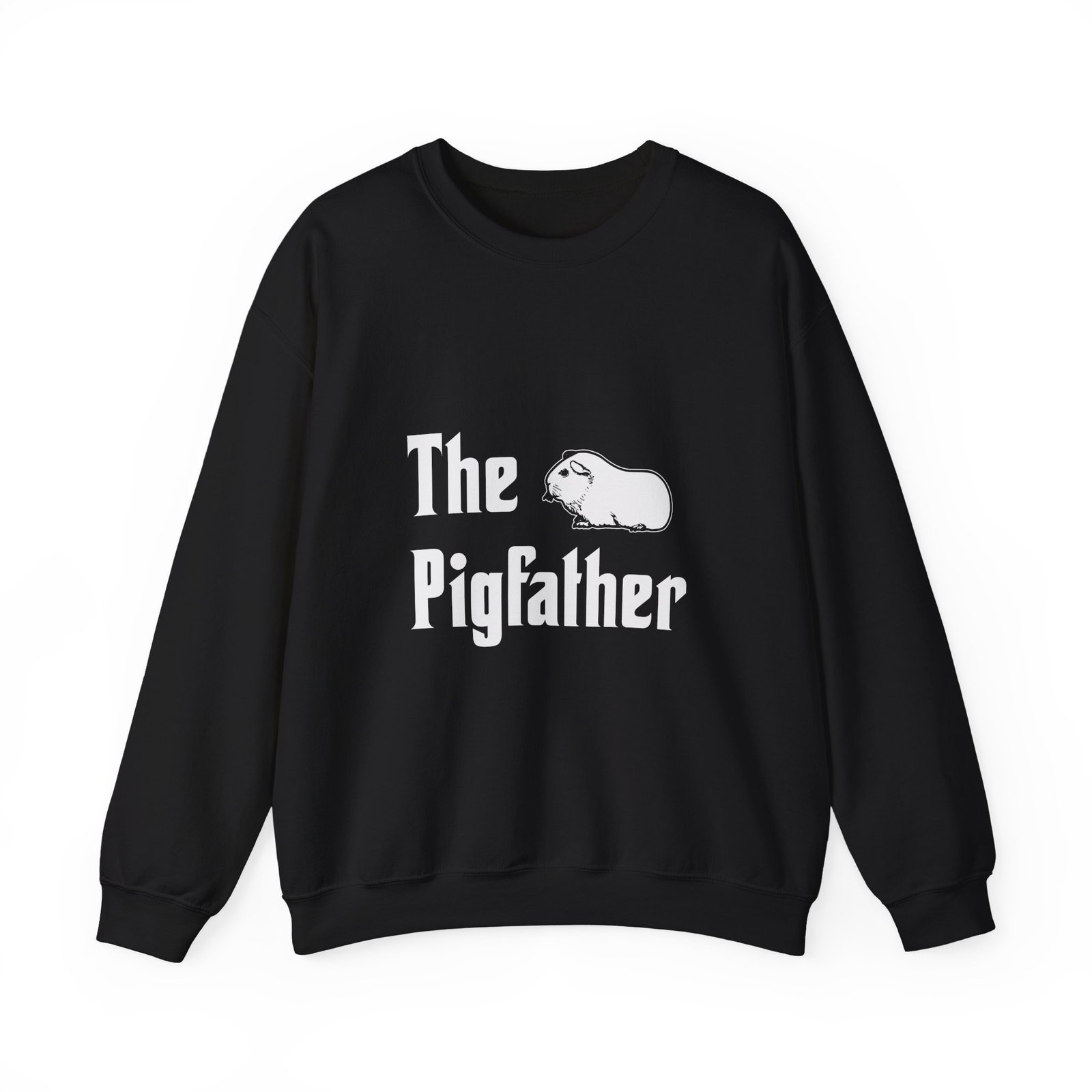 The Pigfather Cartoon Pig Mafia Boss Design - Sweatshirt