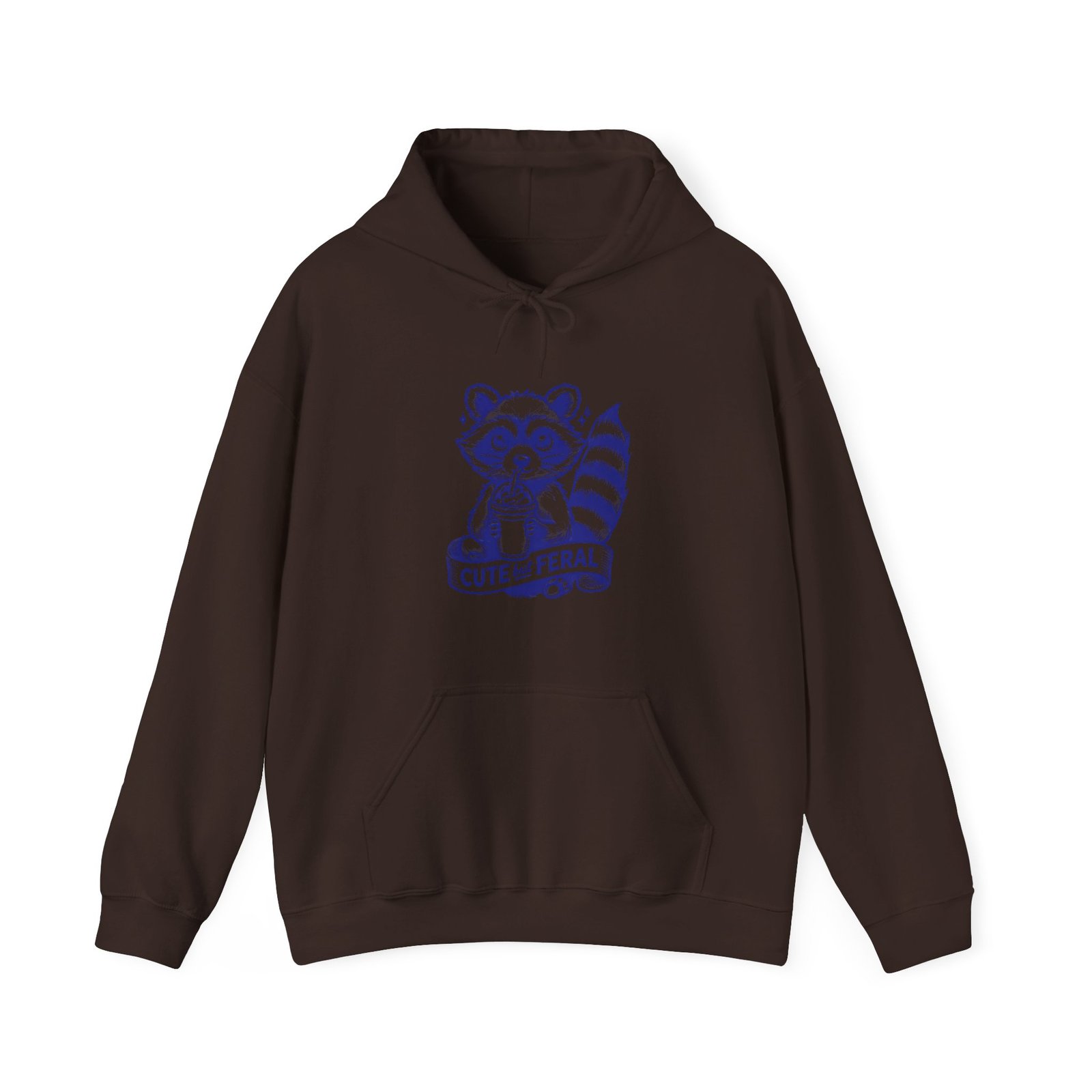 Adorable Blue Raccoon with Playful and Wild Charm - Hoodie - Image 5