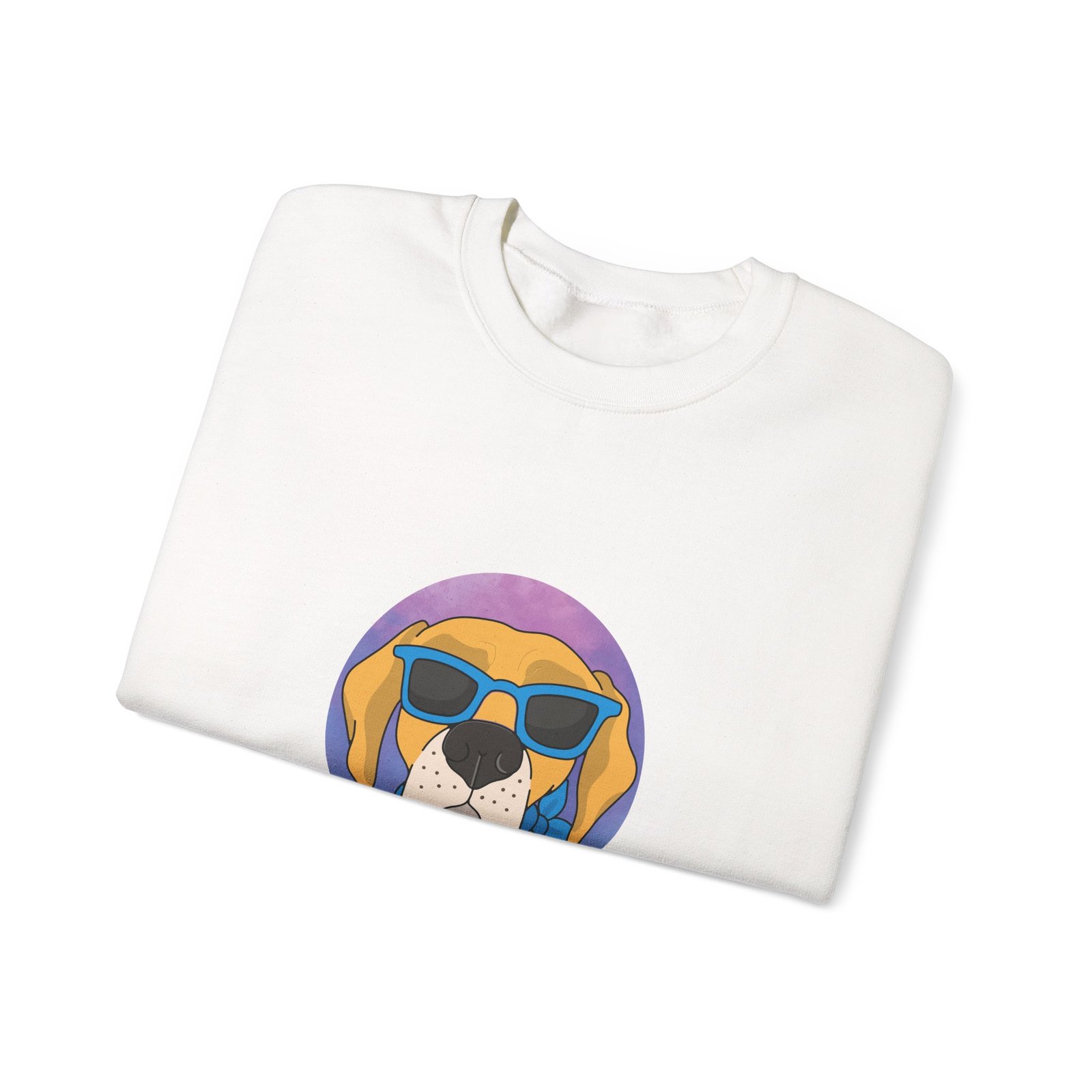 Radical Dog Wearing Cool Sunglasses Graphic Design - Sweatshirt - Image 3