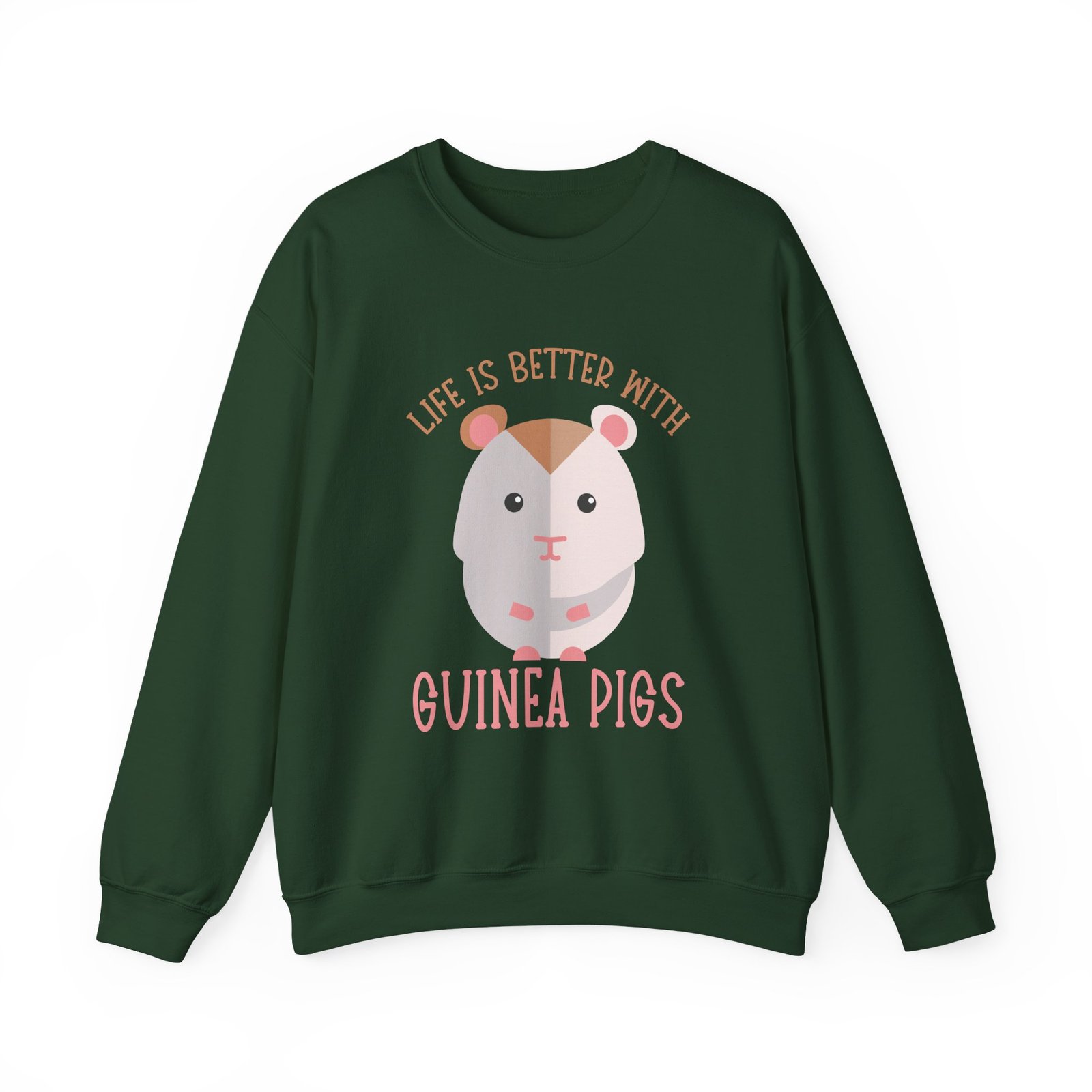 Adorable Guinea Pigs Cartoon Illustration in Vibrant Colors - Sweatshirt - Image 5