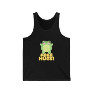 Cute Cartoon Frog Offering Free Hugs Illustration - Tank Top
