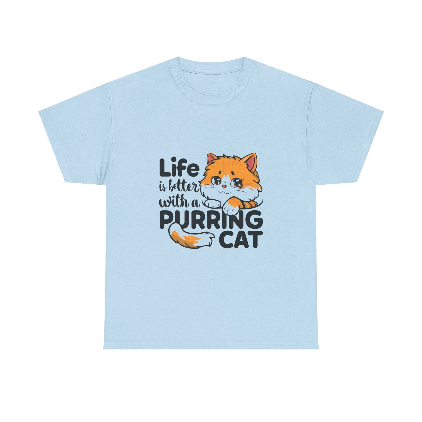 Life Is Better With A Purring Cat Cute Cat Lover Design - T-shirt - Image 9