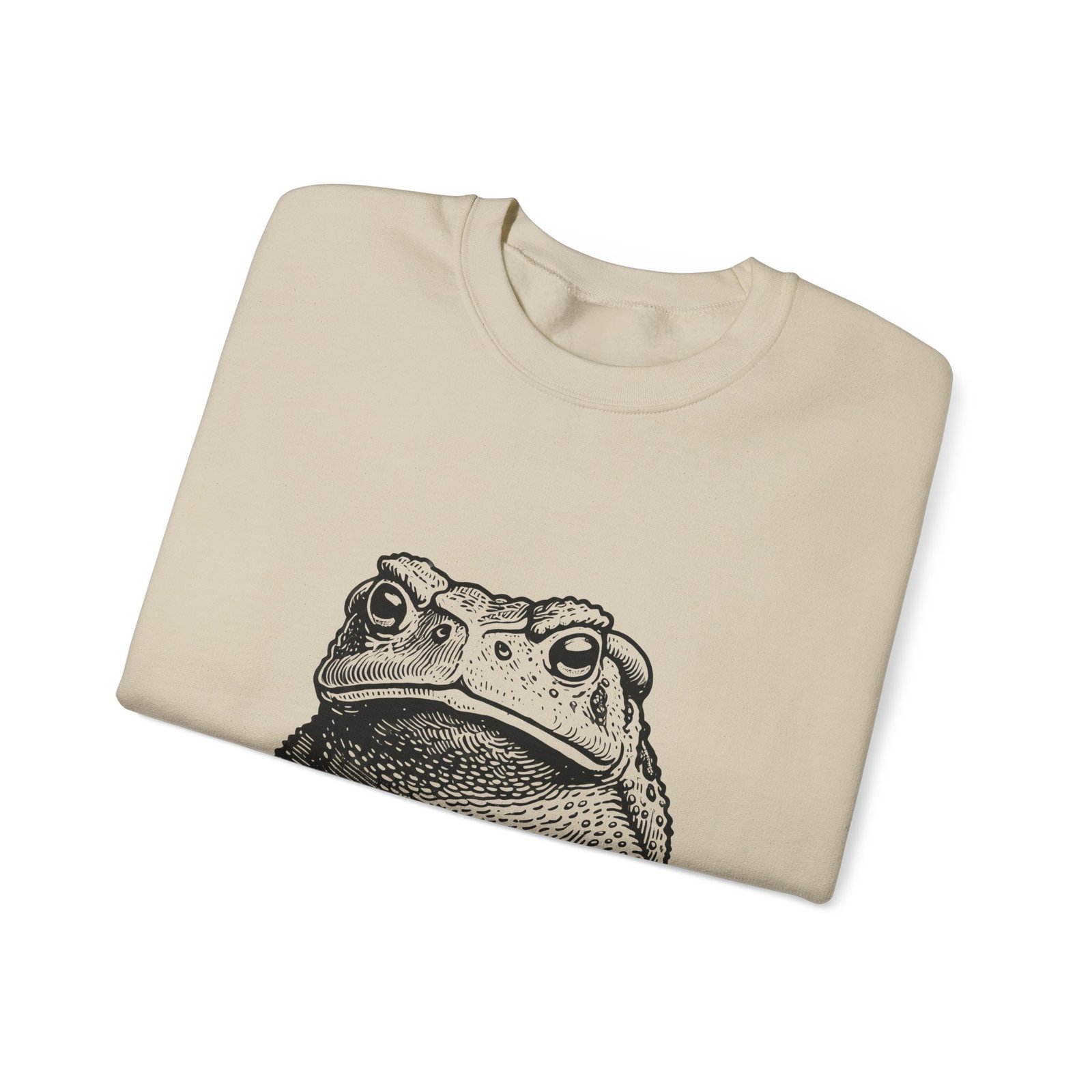 I Toad You So Funny Black Frog Illustration - Sweatshirt - Image 7