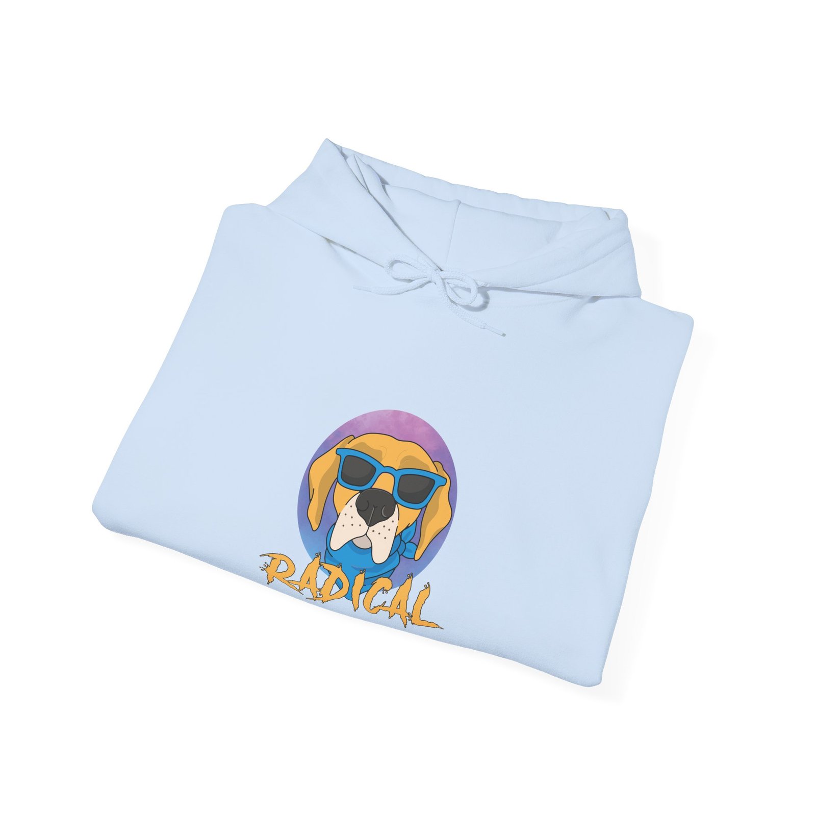 Radical Dog Wearing Cool Sunglasses Graphic Design - Hoodie - Image 12