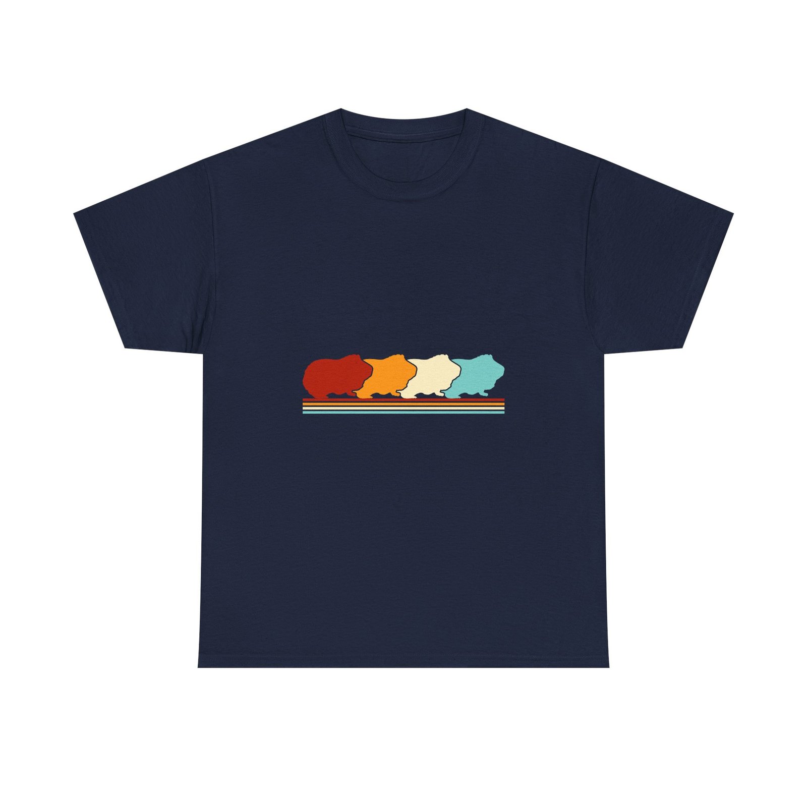 Retro Vintage Style Guinea Pig Animal Lover Illustration - T-shirt - Image 9