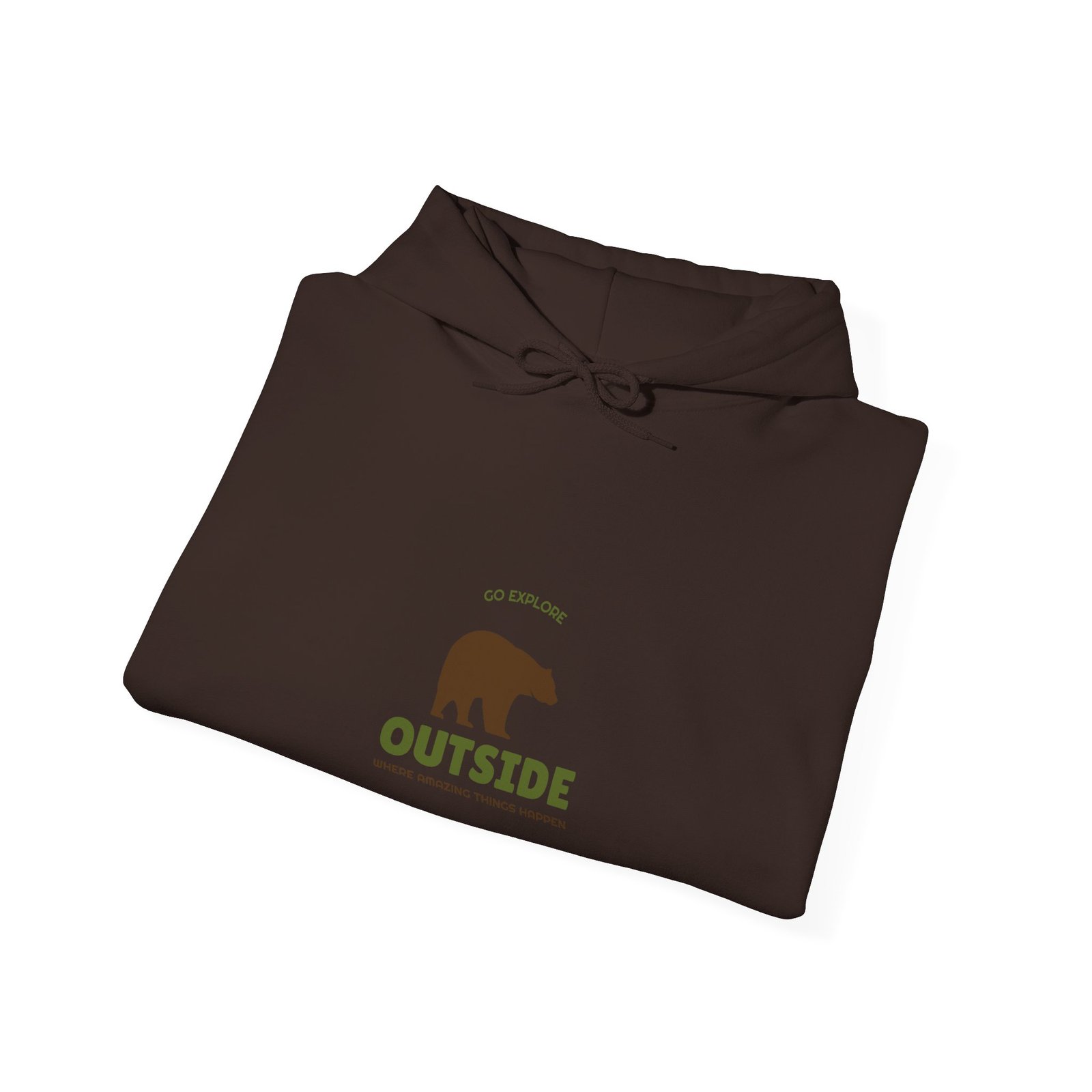 Go Outside Bear Graphic with Nature Adventure Theme - Hoodie - Image 8