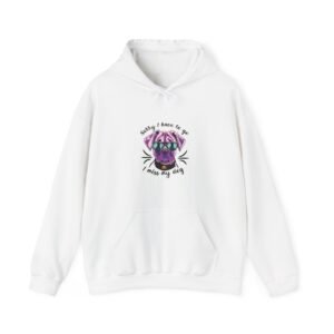 Cool Purple Pug Wearing Sunglasses Graphic - Hoodie
