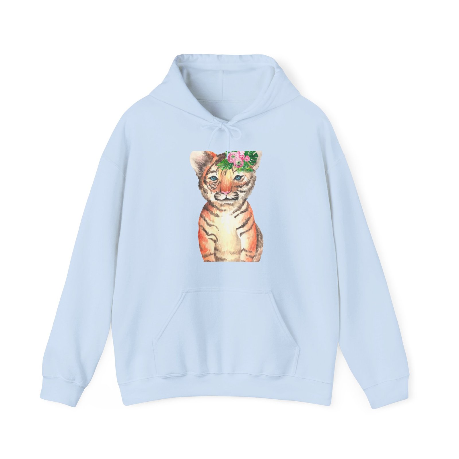 Cute Baby Tiger Illustration with Playful Expression - Hoodie - Image 9