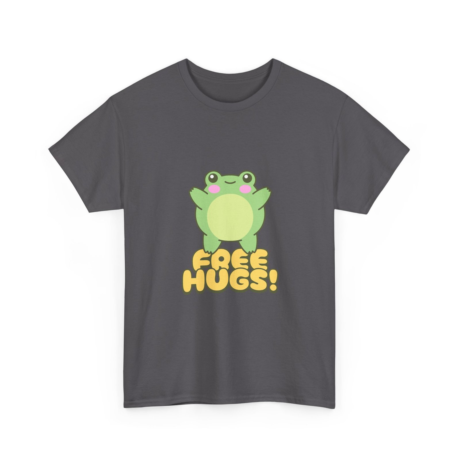 Cute Cartoon Frog Offering Free Hugs Illustration - T-shirt - Image 7