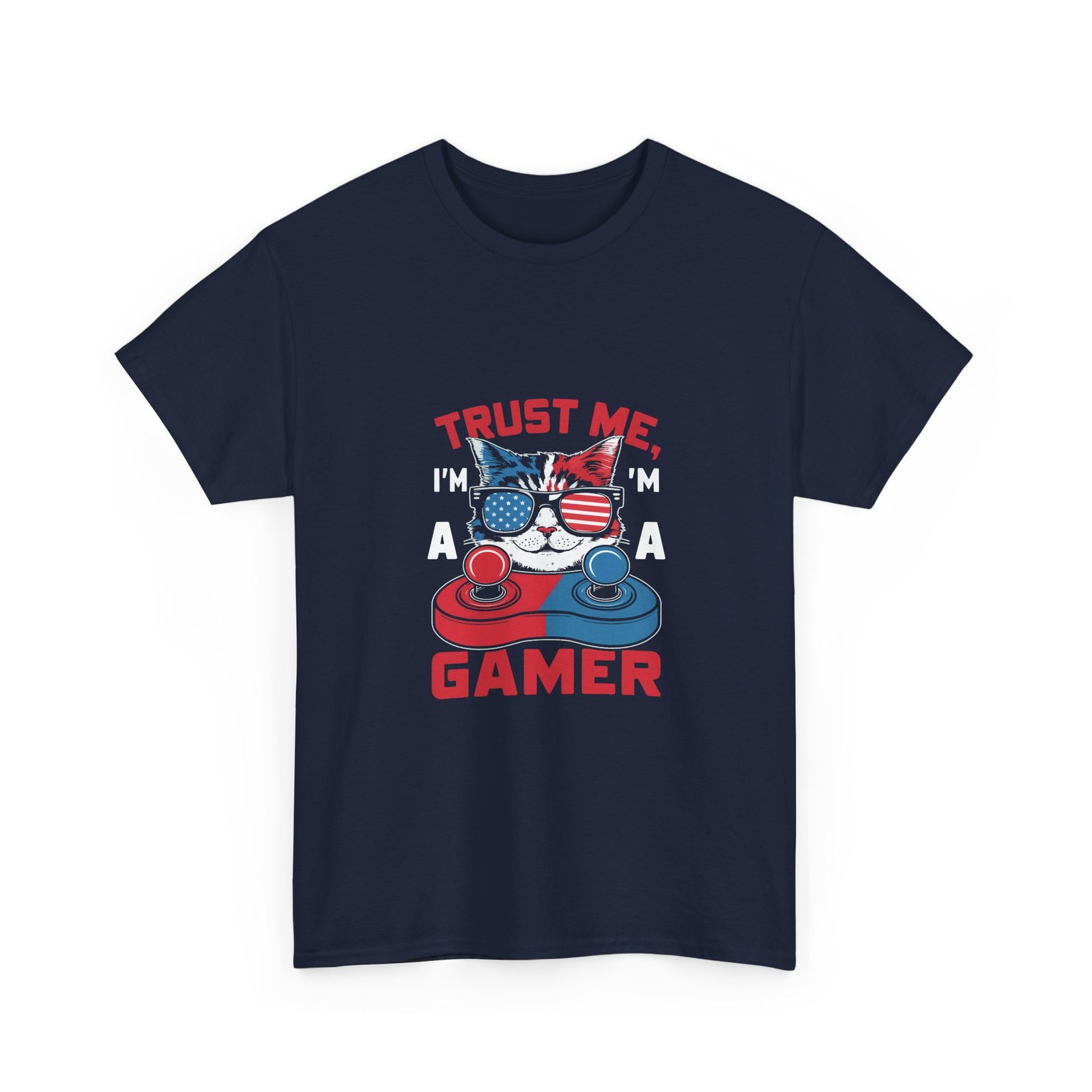 Trust Me Gamer Cat Funny Cute Cat Illustration - T-shirt - Image 11
