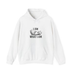 I Am What I Am Bold Black Frog Graphic - Hoodie