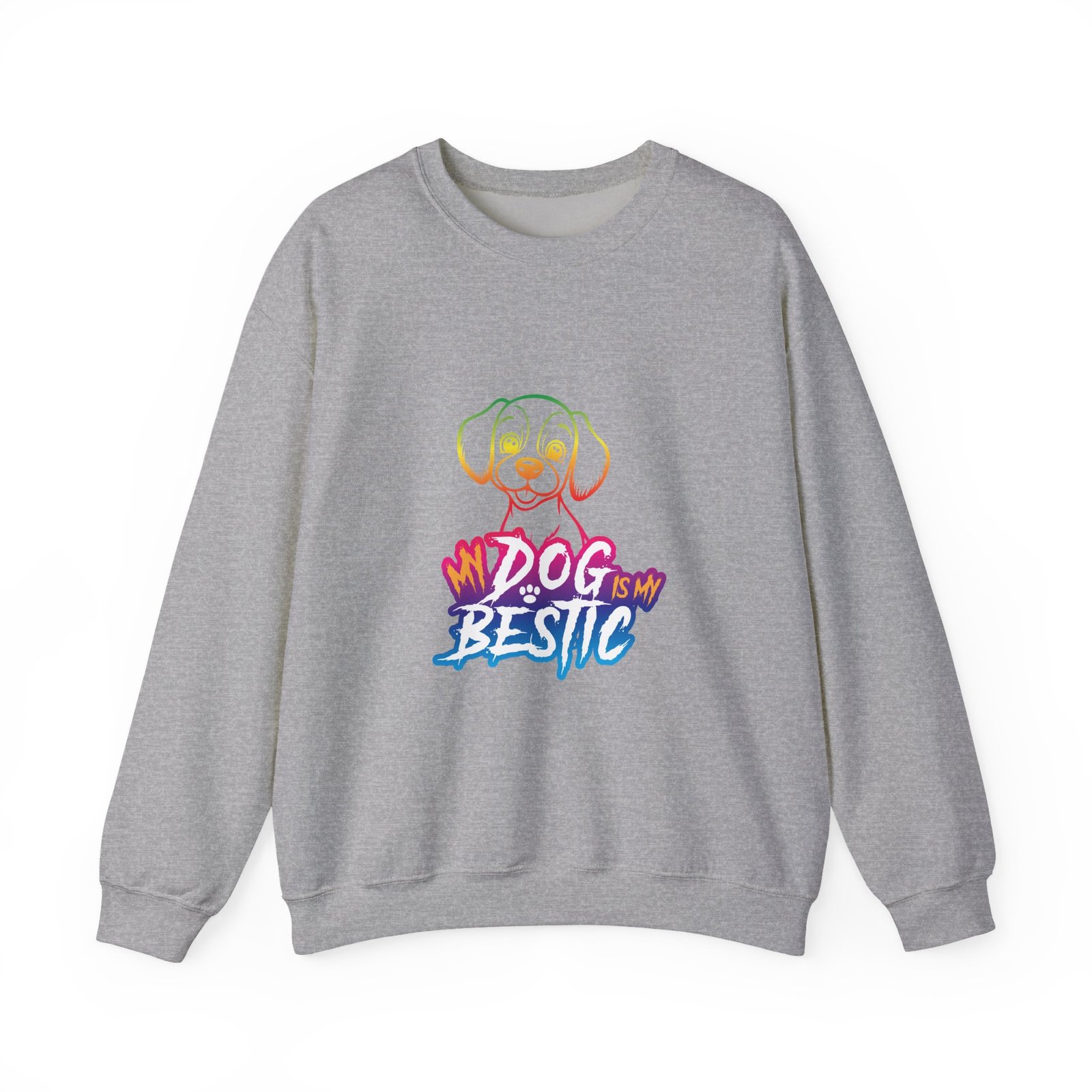 My Dog Is My Bestie Funny and Cute Pet Lover Design - Sweatshirt - Image 9