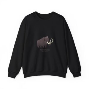 Vintage Woolly Mammoth Illustration with Retro Style - Sweatshirt
