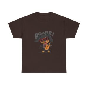 Roar Guitar Cool Dog With Sunglasses Rocking Out Design - T-shirt