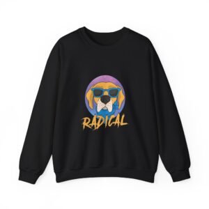 Radical Dog Wearing Cool Sunglasses Graphic - Sweatshirt