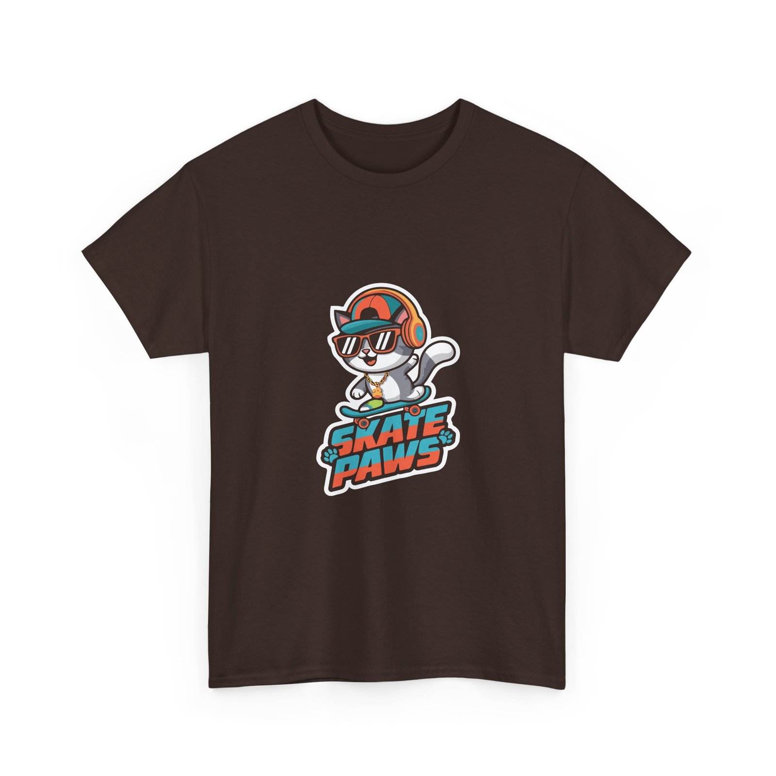 Skate Paws Roller Cat Cute Cat on Roller Skates Design - T-shirt - Image 3