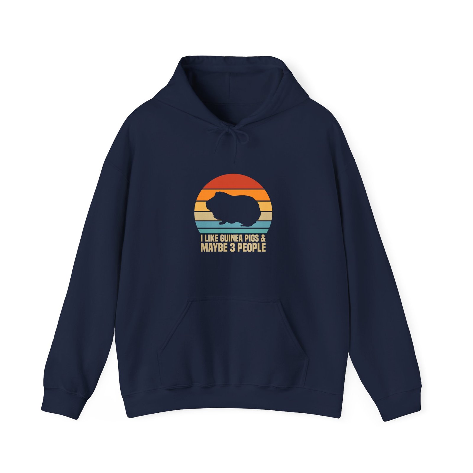 I Like Guinea Pigs And Maybe 3 People Funny Quote Design - Hoodie - Image 9
