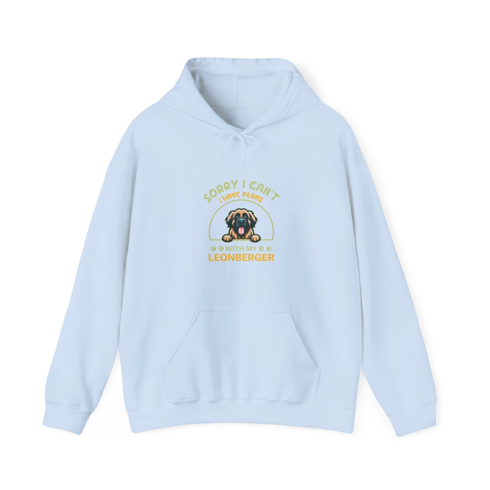 Leonberger Dog with Sorry I Have Plans Funny Quote - Hoodie - Image 9
