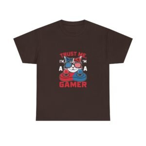 Trust Me Gamer Cat Funny Cute Cat Illustration - T-shirt
