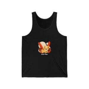 Adorable Little Tiger Cub Illustration with Playful Expression - Tank Top
