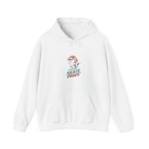Skate Paws Roller Cat with Cute Cartoon Skateboard Design - Hoodie