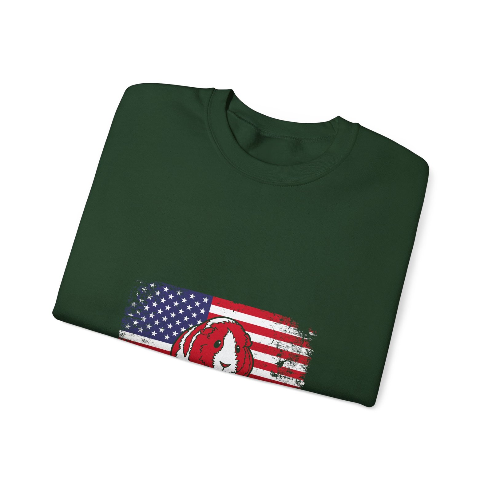 Guinea Pig American Flag Cavy USA 4th of July Patriotic Design - Sweatshirt - Image 7