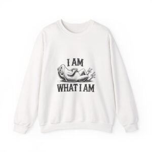 I Am What I Am Bold Black Frog Graphic - Sweatshirt