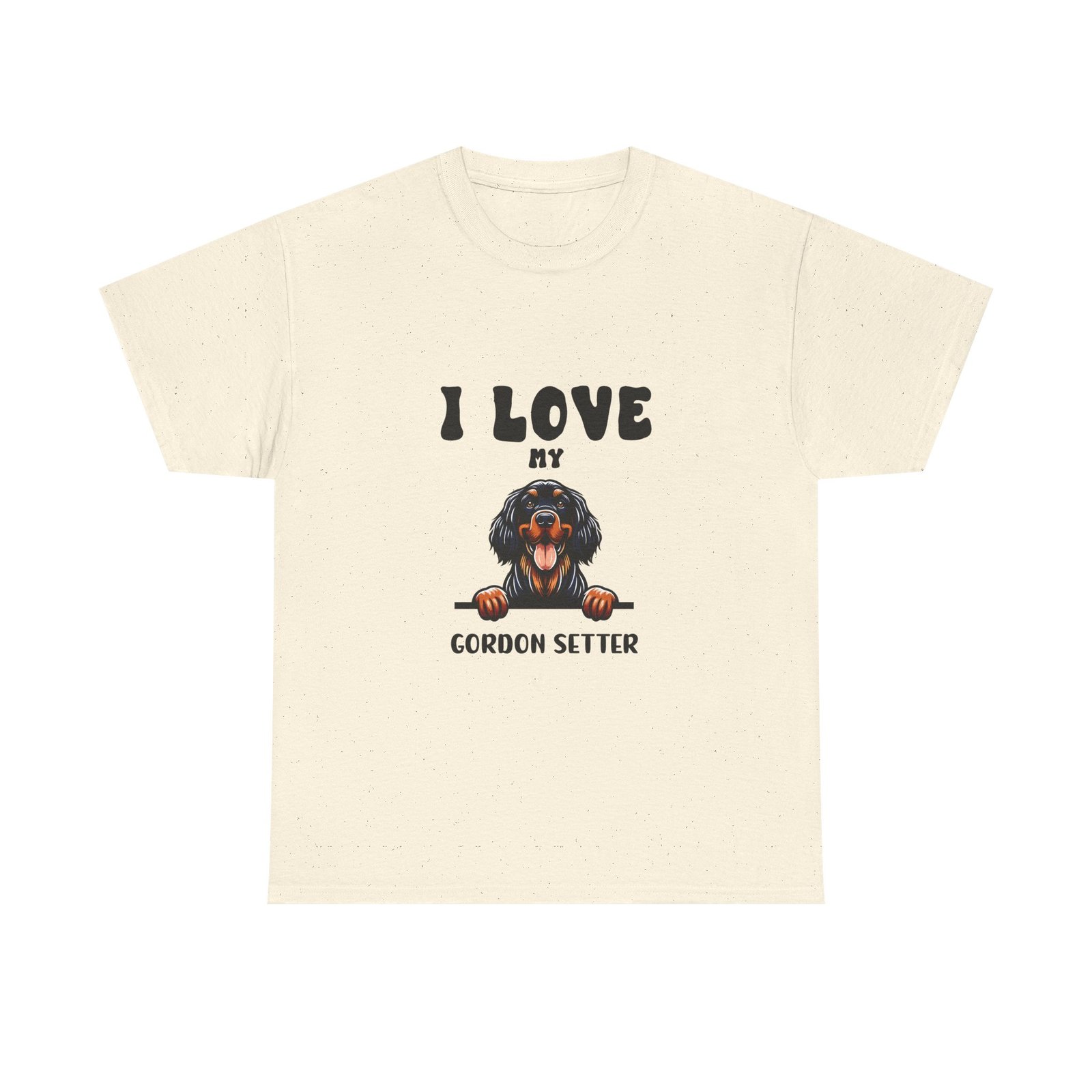 I Love Gordon Setter Heart and Paw Print Design - T-shirt - Image 5