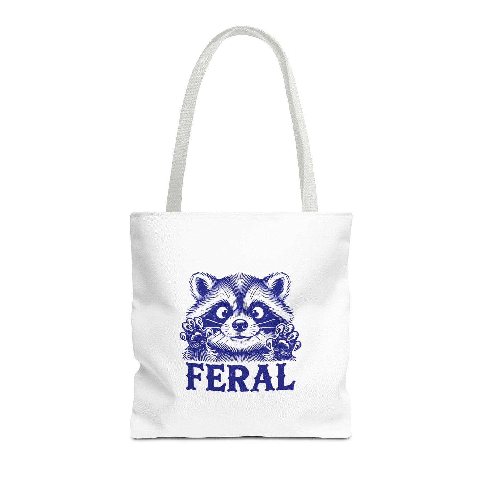 Feral Blue Raccoon Artistic Wildlife Illustration - Tote Bag - Image 5