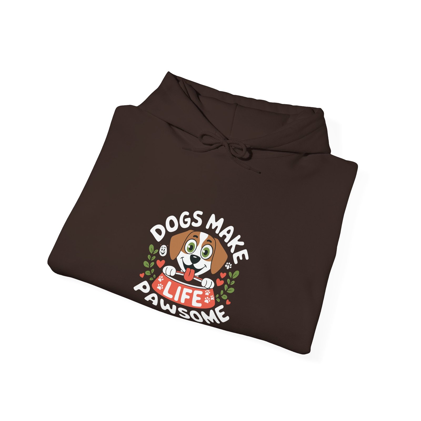 Cute Pawsome Life Cartoon Dog with Playful Expressions - Hoodie - Image 8