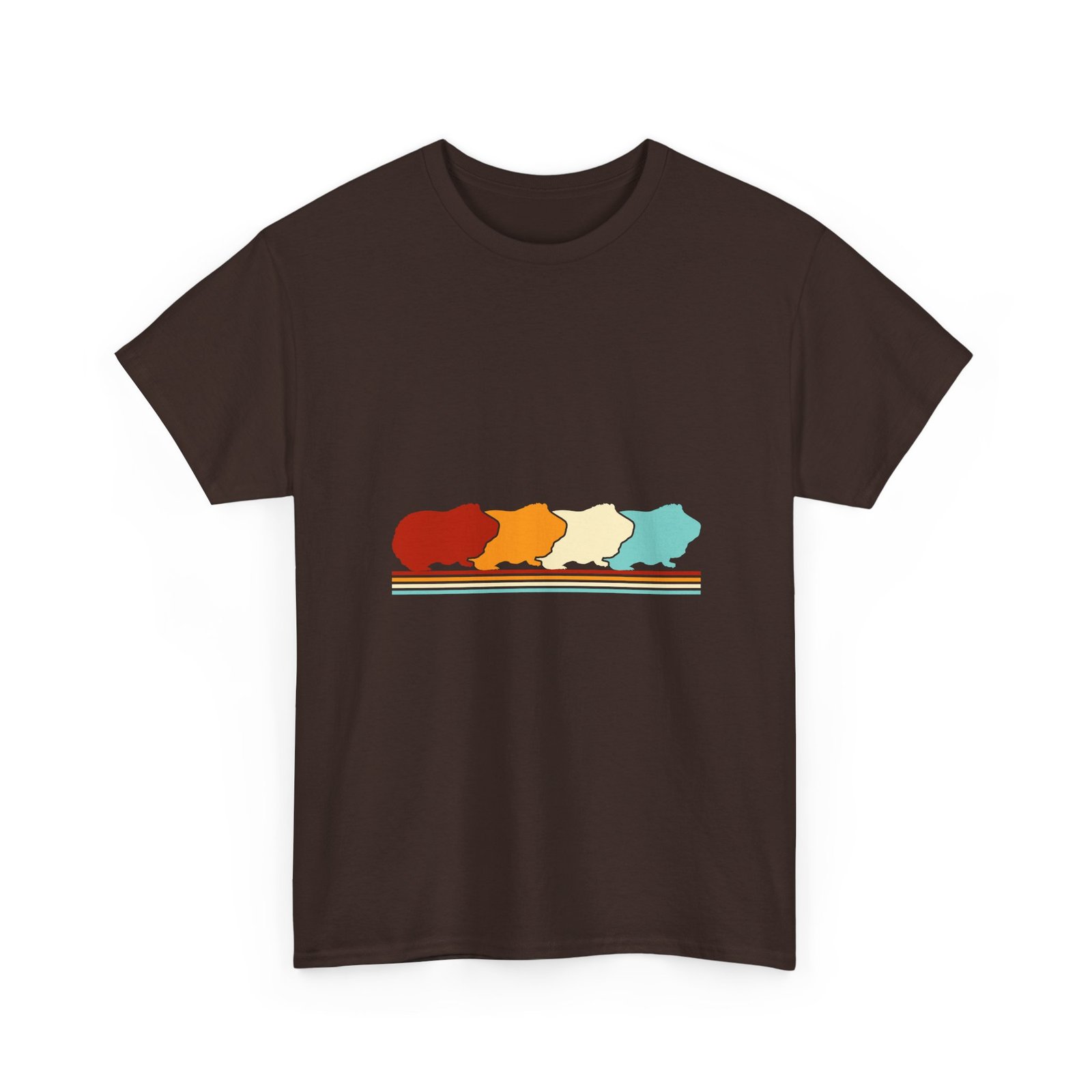 Retro Vintage Style Guinea Pig Animal Lover Illustration - T-shirt - Image 3